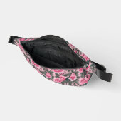 Elegante Monogram Pink Roses Bauchtasche (Offen)
