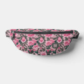 Elegante Monogram Pink Roses Bauchtasche (Ablage )