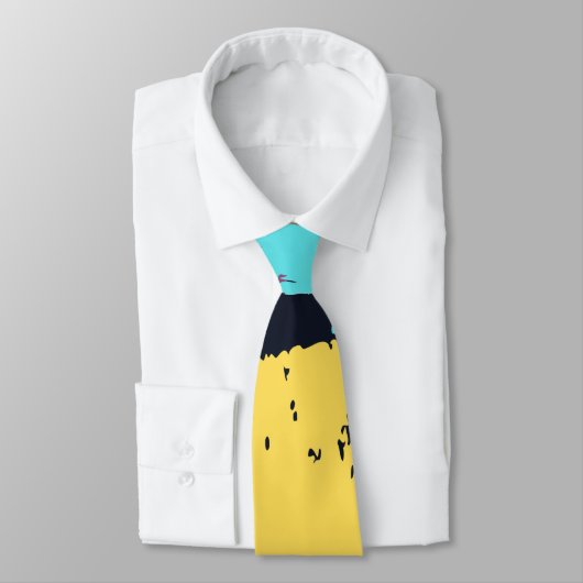 Elegante Monogram Pinselfarbe Krawatte (Gebunden)