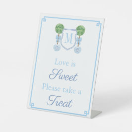 Elegante Monogram Polterabend Gevor Table Sockelschild