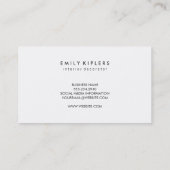 Elegante Monogram Script Gold Grunge Pink Visitenkarte (Rückseite)