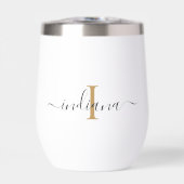 Elegante Monogram Script Minimalistisch Personalis (Vorderseite)