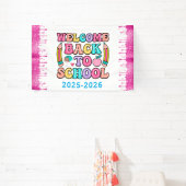 Elegante Monogram Script Office School Banner (InSitu)