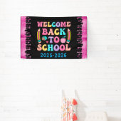 Elegante Monogram Script Office School Banner (InSitu)