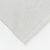 Elegante Monogram Silver Glitzer Tropfen Fleecedecke (Ecke)