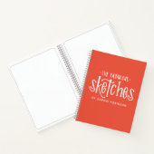 Elegante Monogram Sketchbook - Ihr Name Notizblock (Innenseite)