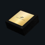 Elegante Monogram Template Imitate Gold Classic Tr Erinnerungskiste<br><div class="desc">Elegante Monogram Template Imitate Gold Classic Trendy Schmuck Box.</div>