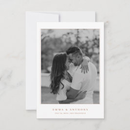 Elegante Monogram Terracota Wedding Save The Date