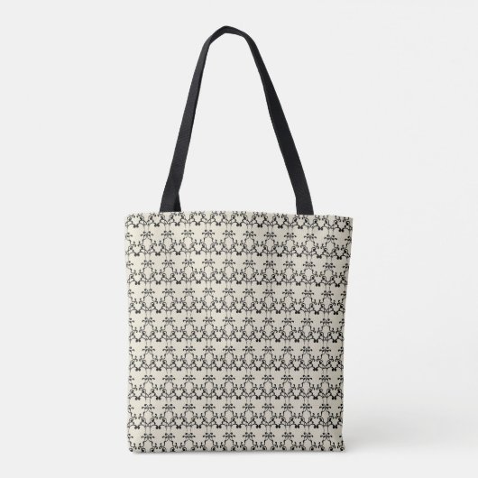 Elegante Monogram Tote Bag Tasche (Rückseite)