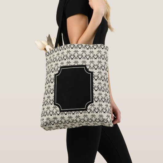 Elegante Monogram Tote Bag Tasche (Von Nahem)