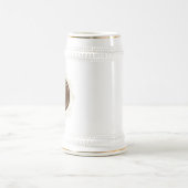 Elegante Monogram-Trauzeugen Bierglas (Mittel)