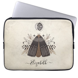 Elegante Monogram Vintag Butterfly Laptopschutzhülle
