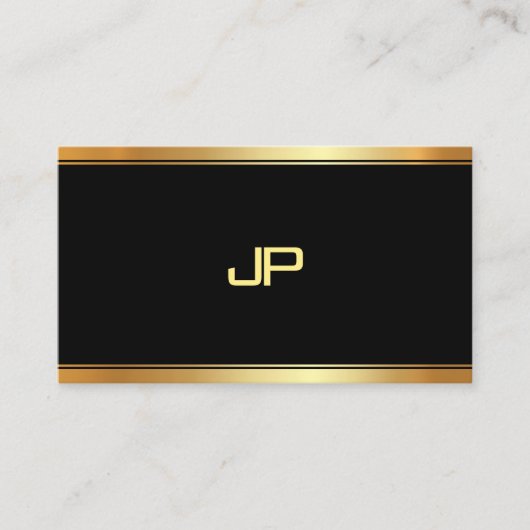 Elegante Monogram Vorlage Moderne Berufliche Visitenkarte (Vorderseite)