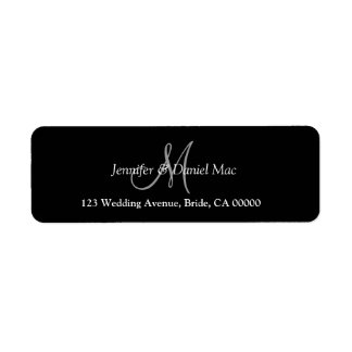 Elegante Monogram Wedding Bride Groom Individuelle