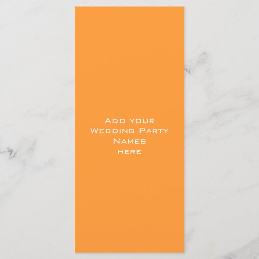 Elegante Monogram Wedding Church Programme Rosa (Rückseite)