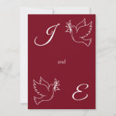 Elegante Monogram Wedding Einladung Ästhetik (Vorderseite)