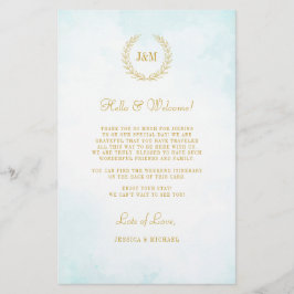 Elegante Monogram Wedding Welcome Tour