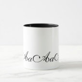 Elegante Monogramm Anfangsbuchstabe A Kaffeetasse (Zentrum)