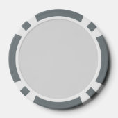 Elegante Monogramm-Anfangsbuchstaben mit Mandala Pokerchips (Rückseite)