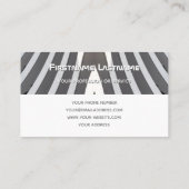 Elegante Monogramm-Architektur mit zwei Tonfliesen Visitenkarte (Rückseite)