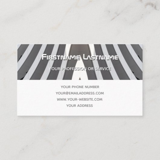 Elegante Monogramm-Architektur mit zwei Tonfliesen Visitenkarte (Rückseite)