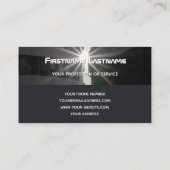 Elegante Monogramm-Architektur - zwei Töne Visitenkarte (Rückseite)