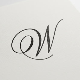 Elegante Monogramm-Briefmarke Permastempel