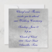 Elegante Monogramm-Einladung-J Einladung (Rückseite)