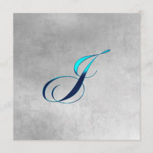 Elegante Monogramm-Einladung-J Einladung