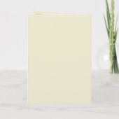 Elegante Monogramm Elfenbein Beige Hochzeitszeremo Programm (Rückseite)