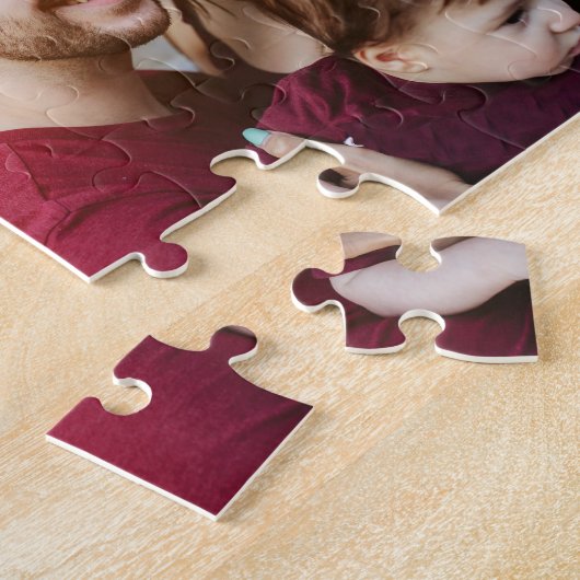 Elegante Monogramm-FotoCollage Puzzle (Seite)