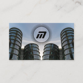 Elegante monogramm-Gebäude moderner Architektur Visitenkarte