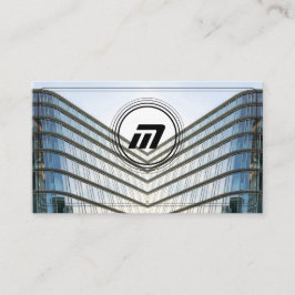 Elegante monogramm-Gebäude moderner Architektur Visitenkarte