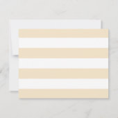 Elegante Monogramm Gelbe Grenze Minimalistisch Mitteilungskarte (Rückseite)