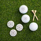 Elegante Monogramm Golfbälle