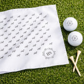Elegante Monogramm Golfbälle
