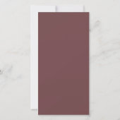 Elegante Monogramm-Hochzeit-Dankeskarten-QR-Code Dankeskarte (Rückseite)