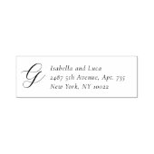 Elegante Monogramm-Hochzeit Permastempel (Design)