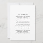 Elegante Monogramm-Hochzeit Save The Date (Rückseite)