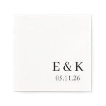 Elegante Monogramm-Hochzeit