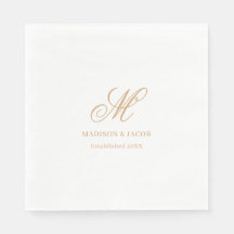 Elegante Monogramm-Hochzeit 