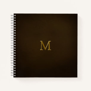 Elegante Monogramm-Imitate antike Notizblock