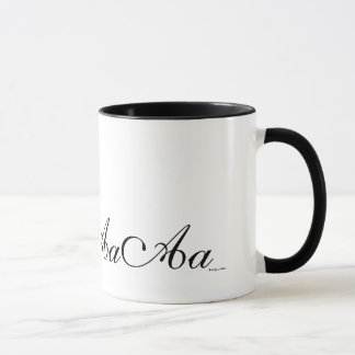 Elegante Monogramm-Initiale eine Kaffee-Tasse Tasse