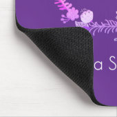 Elegante Monogramm-Initiale mit individuellem Name Mousepad (Ecke)