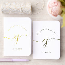 Elegante Monogramm-Minimalismus-Hochzeit