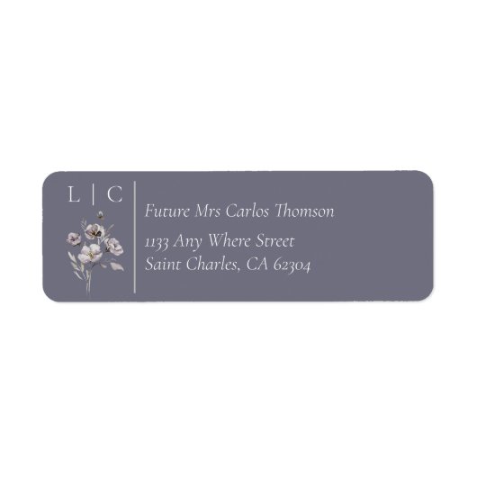 Elegante monogramm minimalistisch düstere graue UA (Vorne)