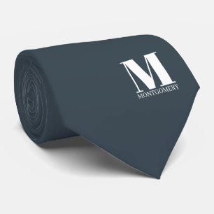 Elegante Monogramm + Name Hochzeit Krawatte