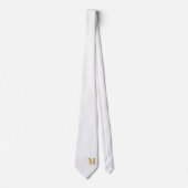 Elegante Monogramm + Name Hochzeitskrawatte Krawatte (Vorderseite)