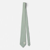 Elegante Monogramm + Name Hochzeitsschlips Krawatte (Vorderseite)