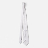 Elegante Monogramm + Name Hochzeitsschlips Krawatte (Rückseite)
